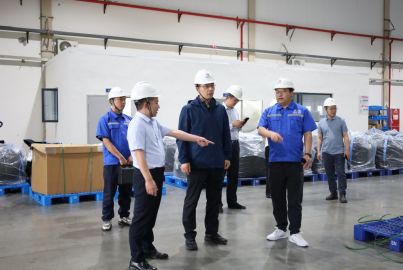 中央纪委国家监委机关武世平一行调研蜀能矿产磷酸铁锂厂